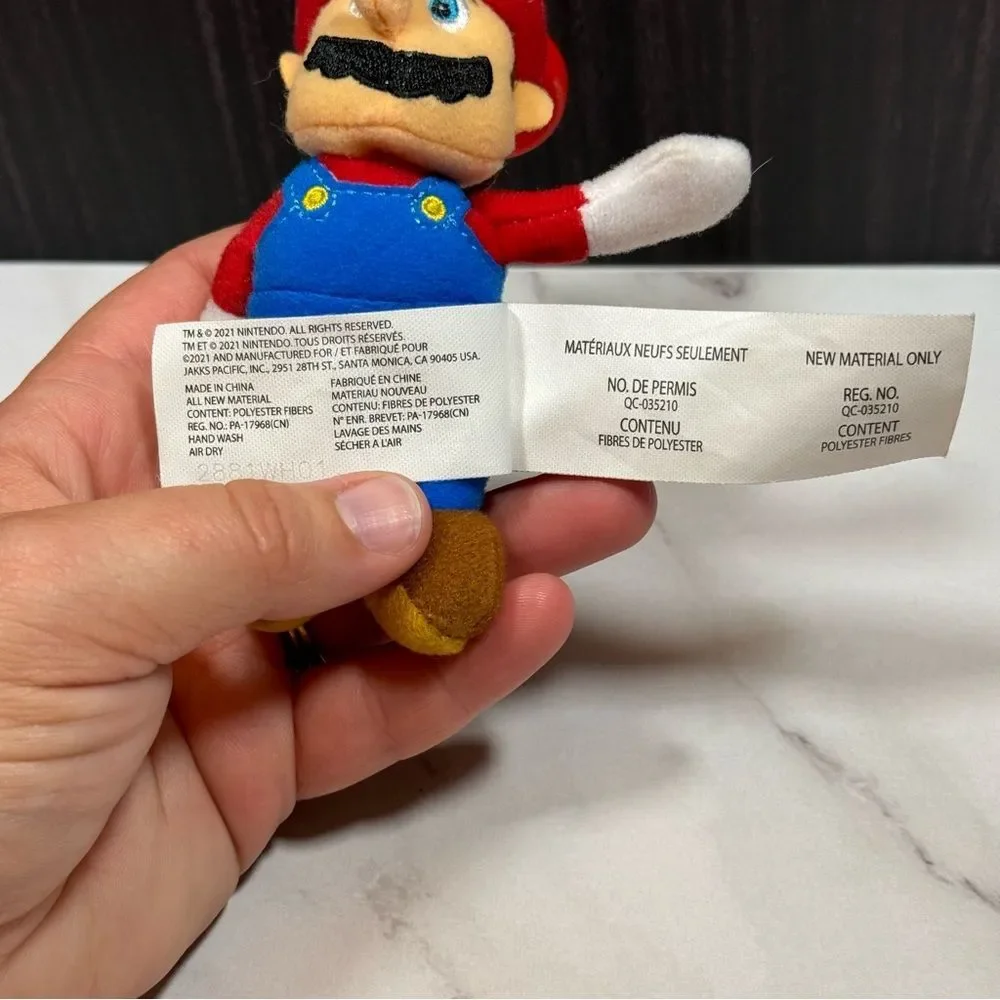 Nintendo Super Mario Plush Toy with Red and Blue